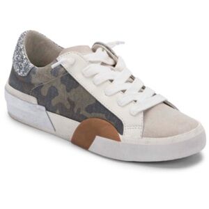 Dolce Vita Zina Push Up Lace Camouflage and Glitter Sneakers
